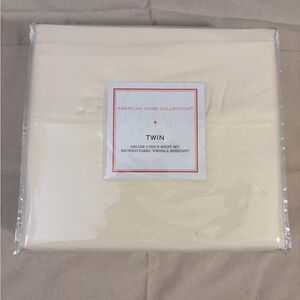 Cream Twin Sheet Set